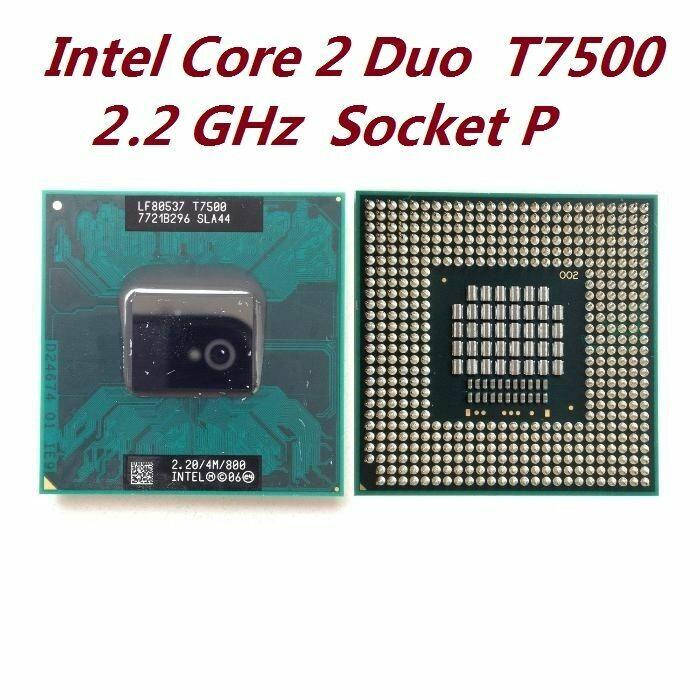 

Процессор для ноутбука Intel Core 2 Duo T7500 2.2GHz/4M/35W Socket P