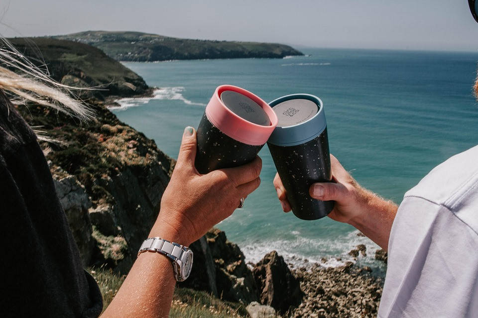 

Эко чашка герметическая, термо-чашка, термос Circular Cup Circular & Co, Желтый
