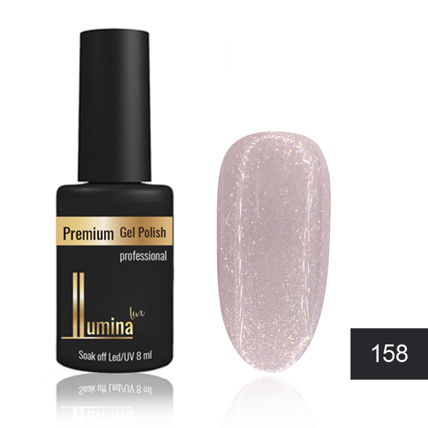 

Lumina Lux №158, полупрозрачный темно-бежевый с золотым шиммером