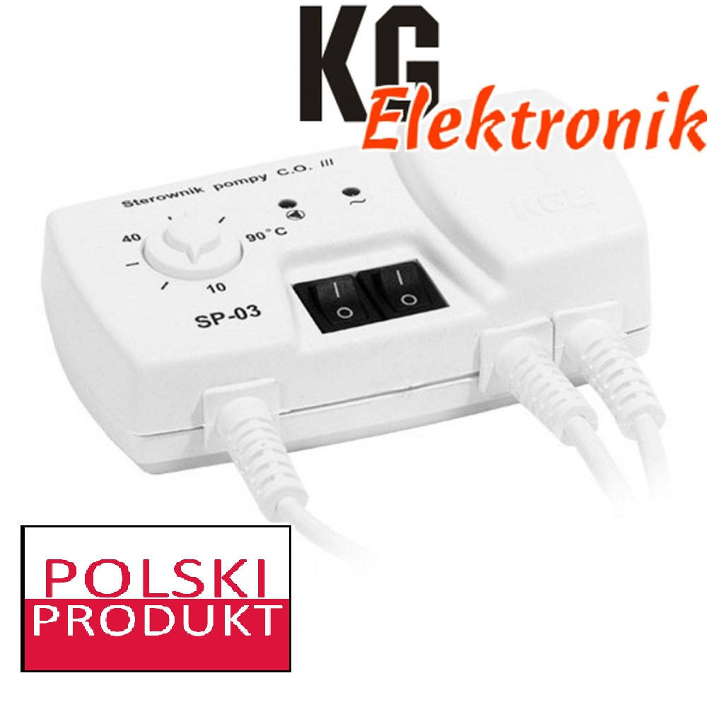 

Терморегулятор KG Elektronik SP-03 для циркуляционного насоса, Белый