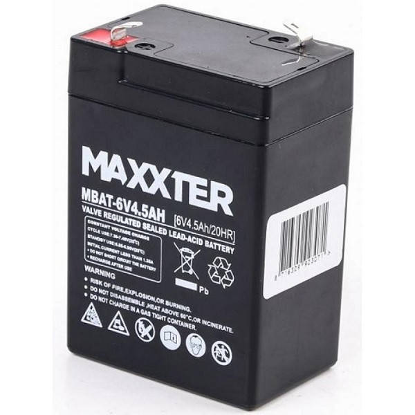 

Акумуляторна батарея Maxxter MBAT-6V4.5AH 6V 4.5Aг (код 114418)