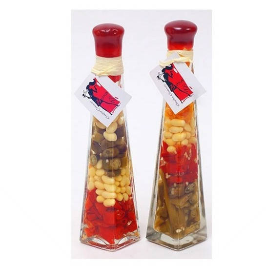 

Декоративная бутылка с овощами 24см