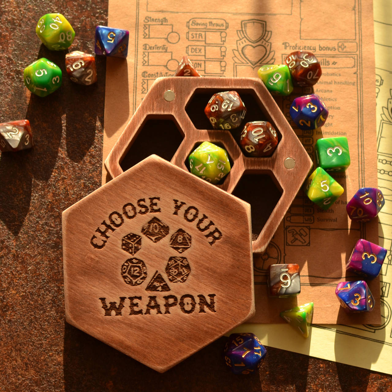 

Коробка для игровых кубиков D&D (Dungeons and Dragons) 013