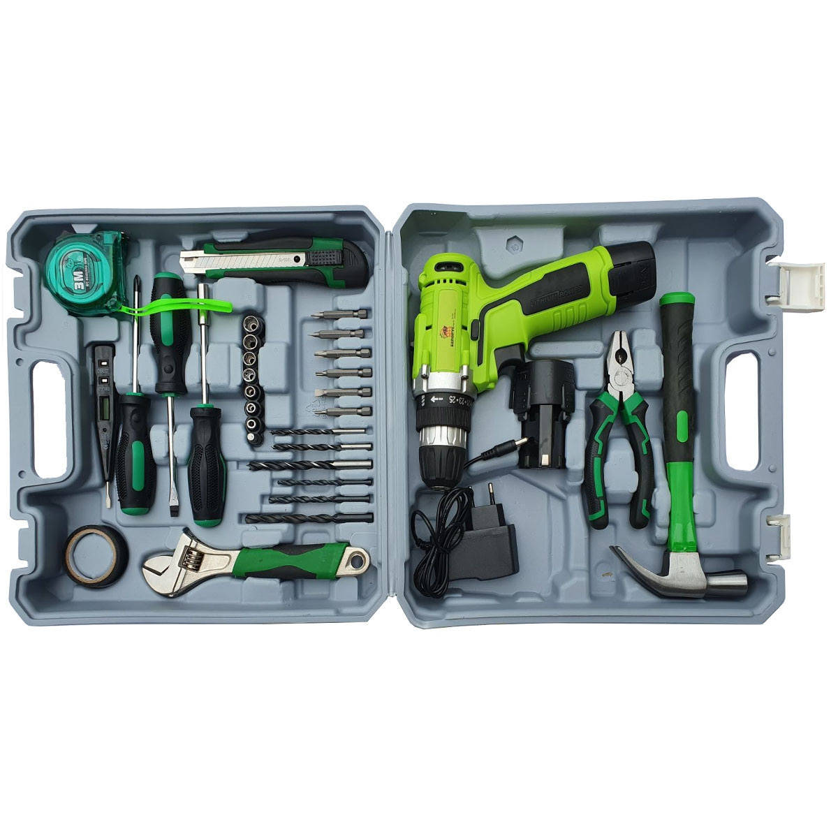 

Аккумуляторный шуруповерт Белорус ДА-12/2ЛН, 12 В, 1400 об/мин, 2 скорости, LED, кейс, набор инструмента