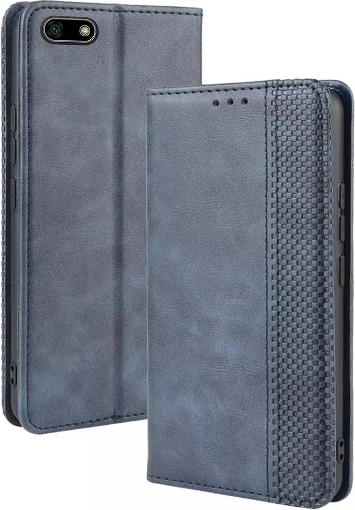 

Чехол книжка RetroLine Huawei Y5 2018 (Хуавей У5 18), Синий