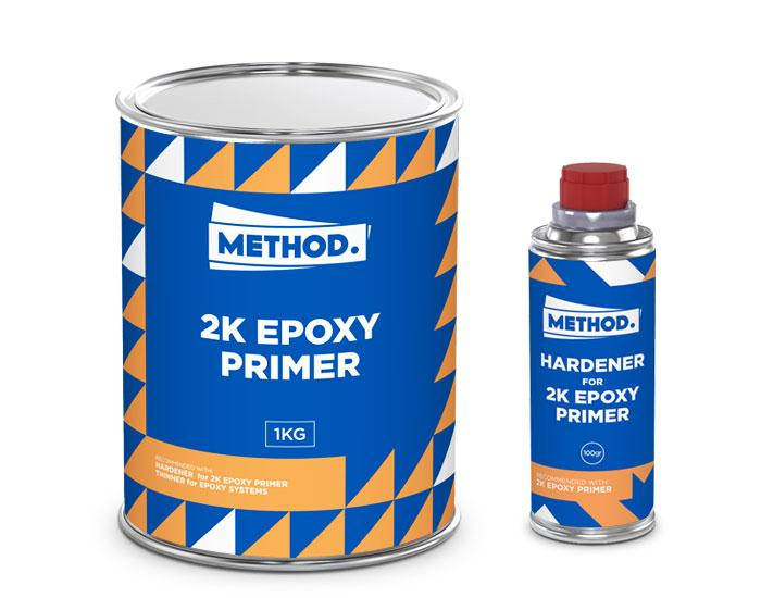 

Антикоррозионный эпоксидный грунт 10:1 METHOD 2K EPOXY PRIMER, (комплект), 1 кг + 100 г