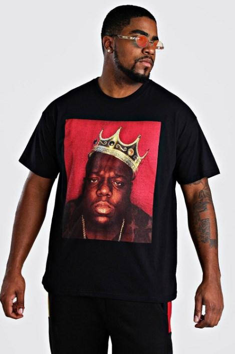 

Чорна футболка з малюнком Biggie Crown