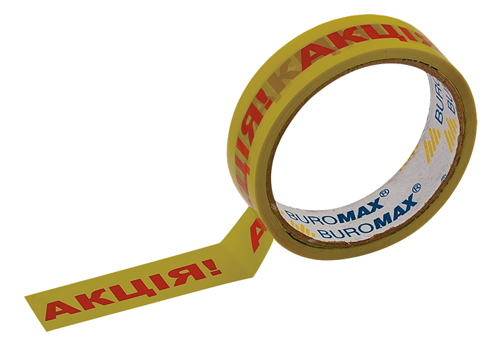 

Скотч желтый "АКЦИЯ" 24 мм х 30 м, (BM.7531)