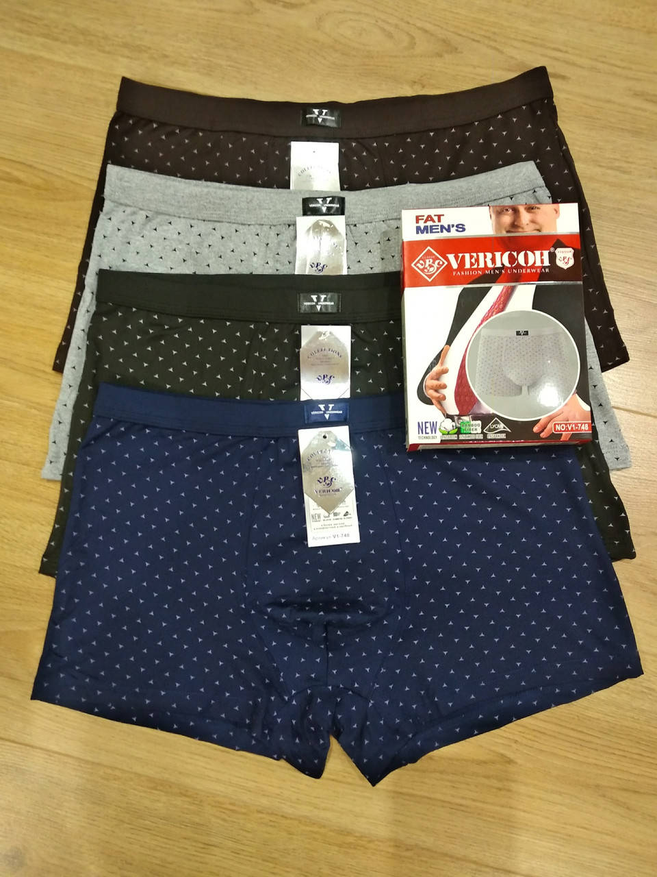 

Чоловічі труси VERICOH (Батал) (Комплект 4 шт)
