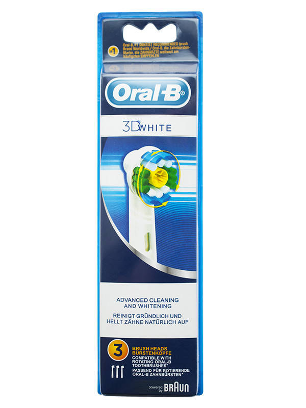 

3D White EB18 (3 штуки), насадки для зубной щетки Oral-B
