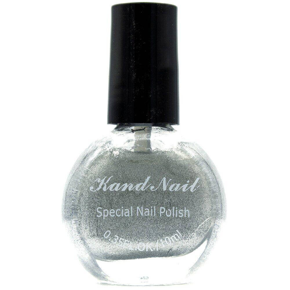 

Краска для стемпинга для ногтей Kand Nail 10 мл — Серебро