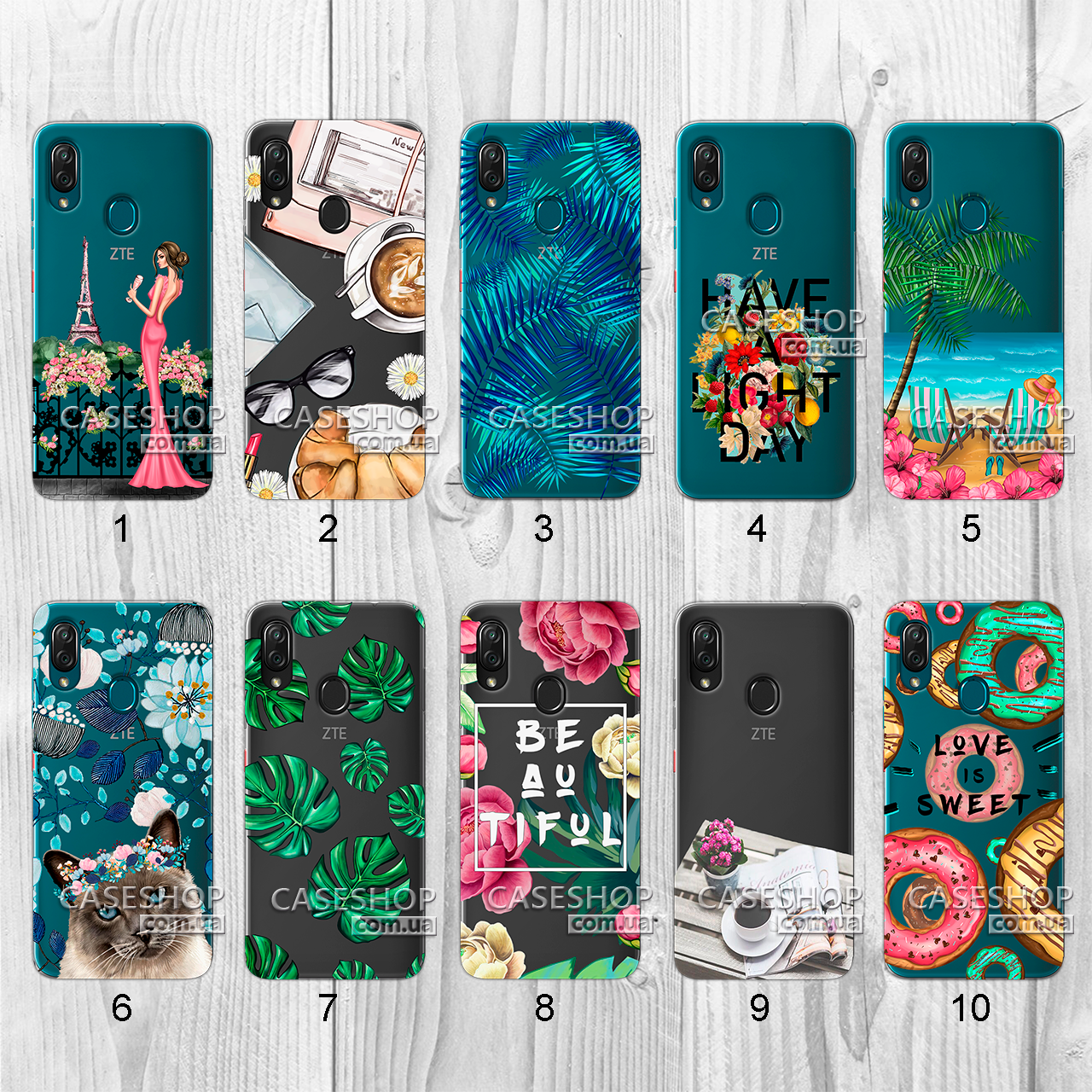

Силиконовый чехол с рисунком для ZTE Blade V10 Vita (new collection)