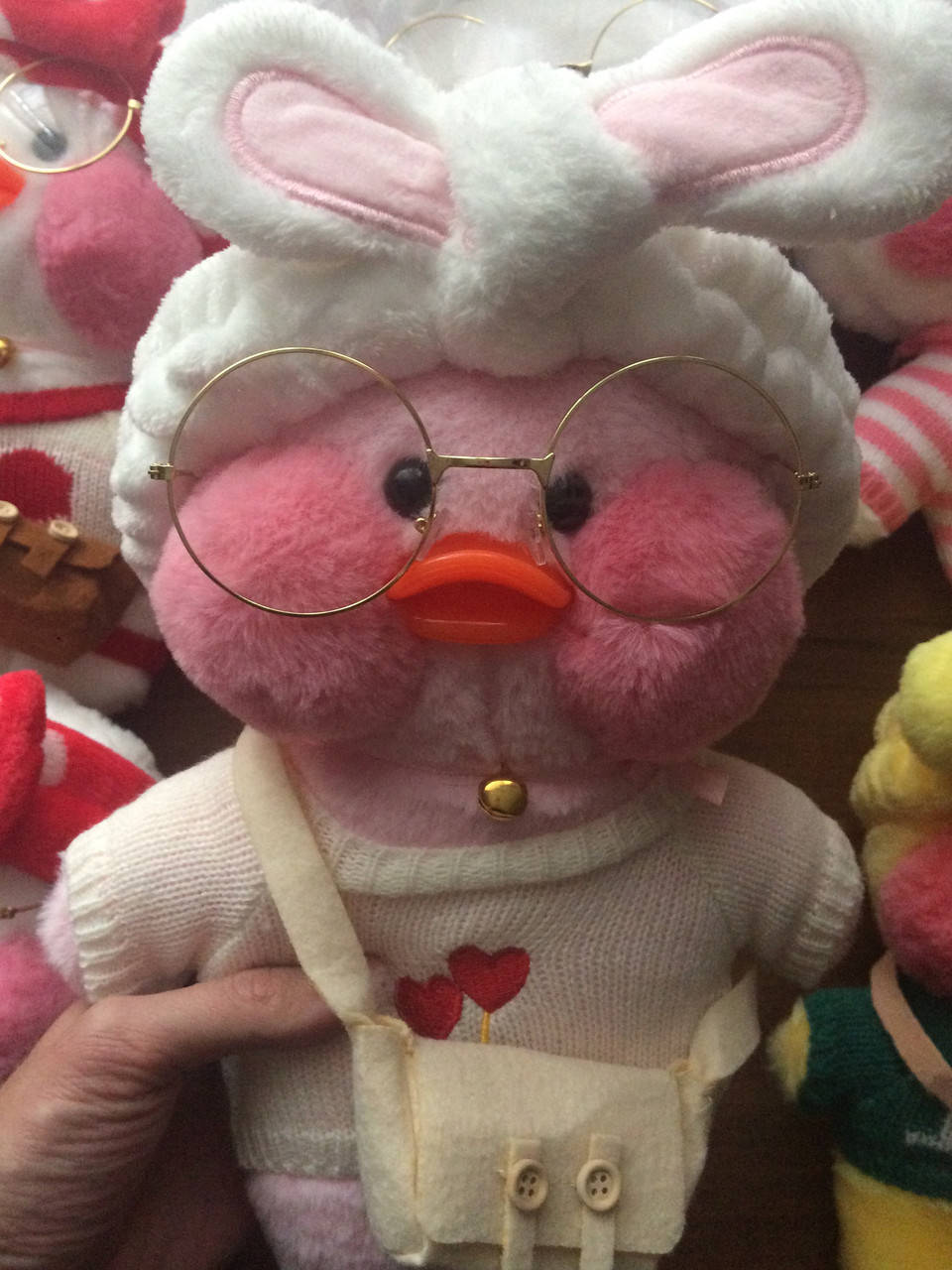 

Утка лалафанфан в очках игрушка качка