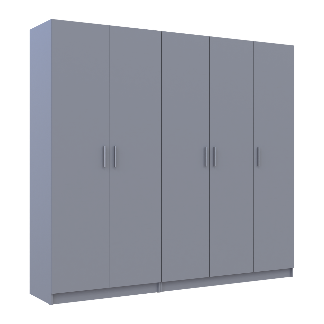 Шафа для одягу комплект Промо Сірий 2+3 ДСП 225х48х204 (80737767) 6
