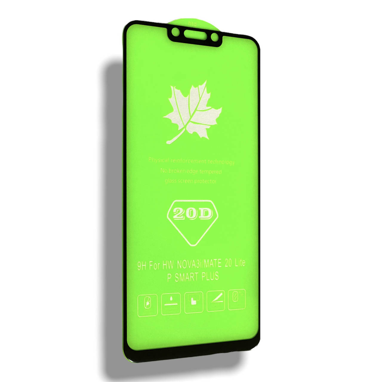 

Защитное стекло DK Full Glue 20D для Huawei P Smart + (2018) (014343) (black), Черный