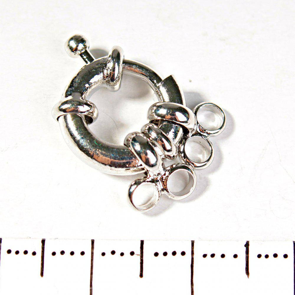 

Замок для бус и браслетов бублик на 2 нити