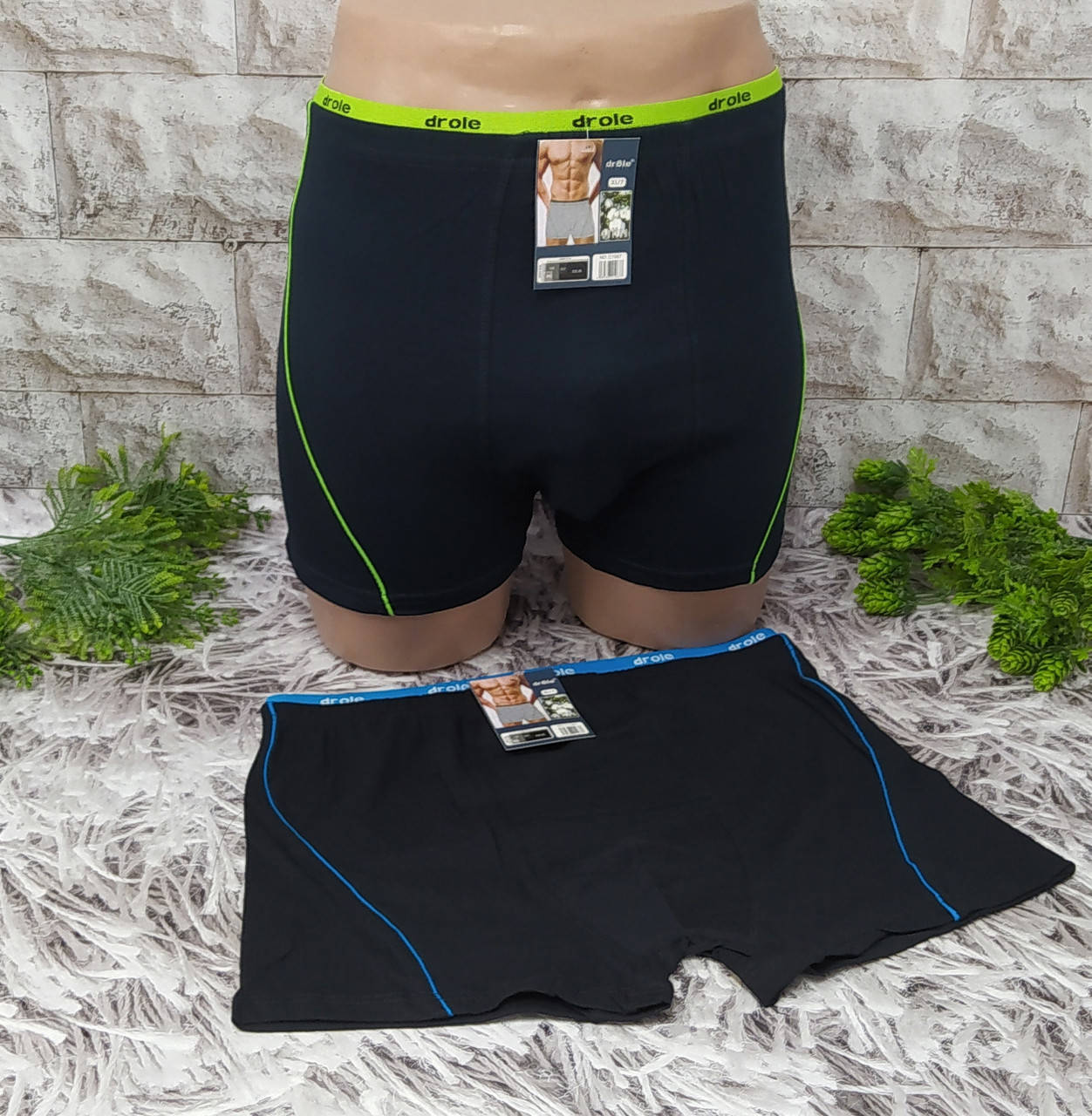 

Трусы мужские XL 52-54 боксеры Drole хлопок С1067, Разные цвета