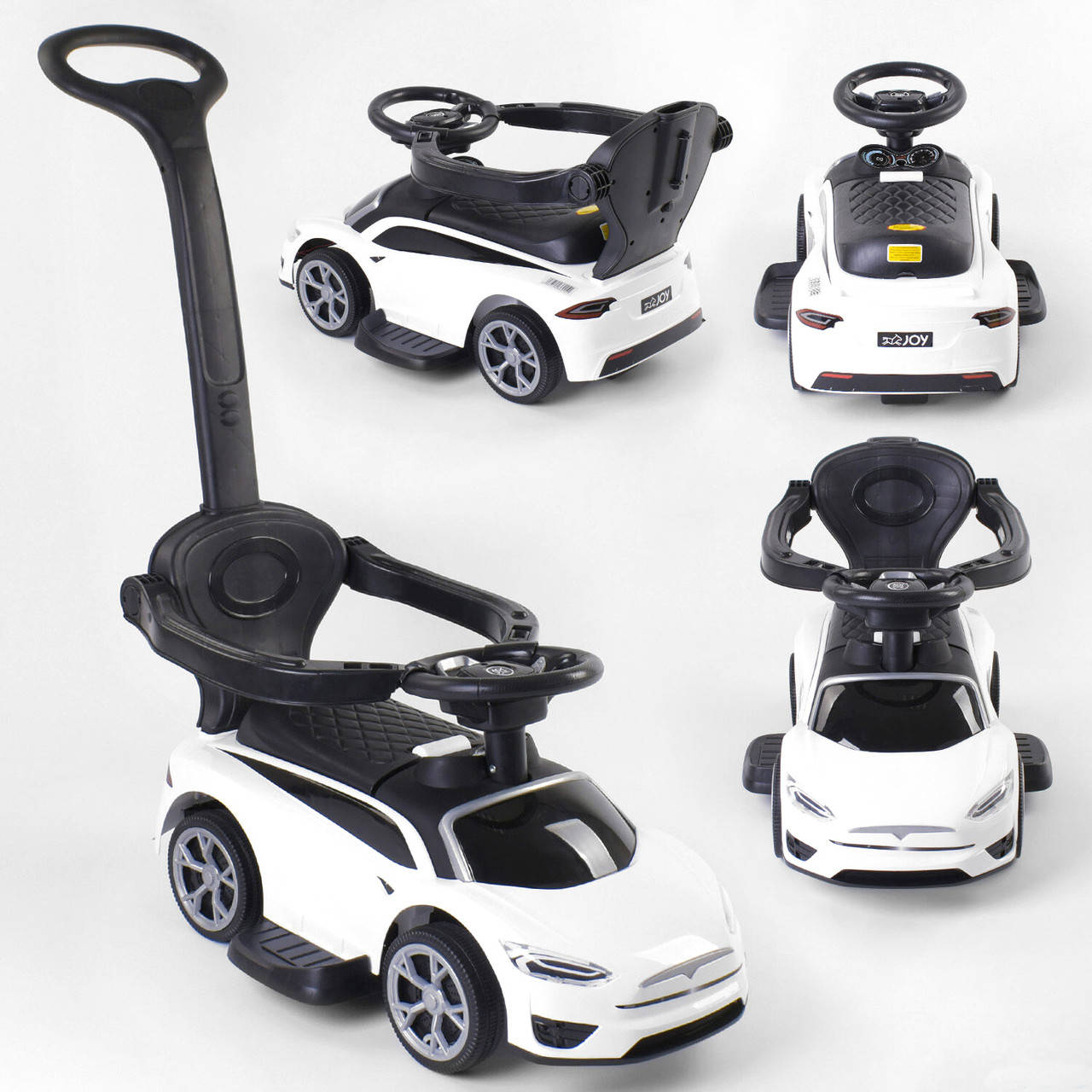 

Каталка толокар с родительской ручкой Tesla JOY TS 7119 W Белый