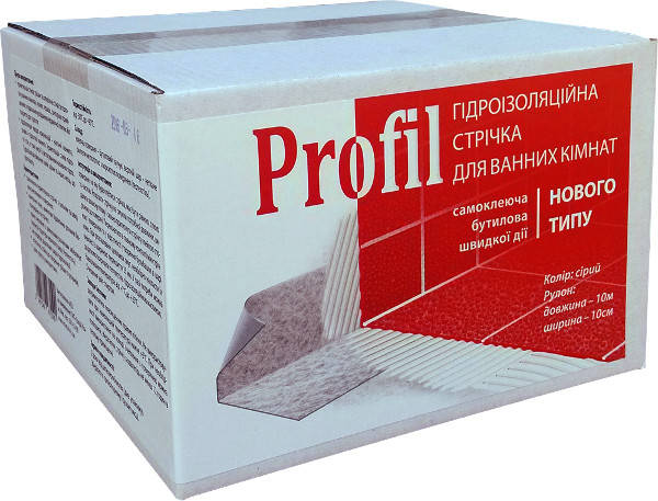 

Лента бутиловая гидроизолирующая 100мм*10м, Profil, Soudal [00004000SBR0100000] Соудал