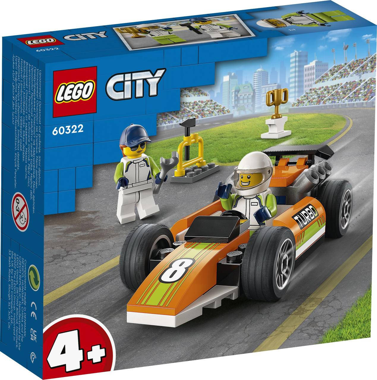 

LEGO ЛЕГО City Гоночный автомобиль 60322, Зелёный