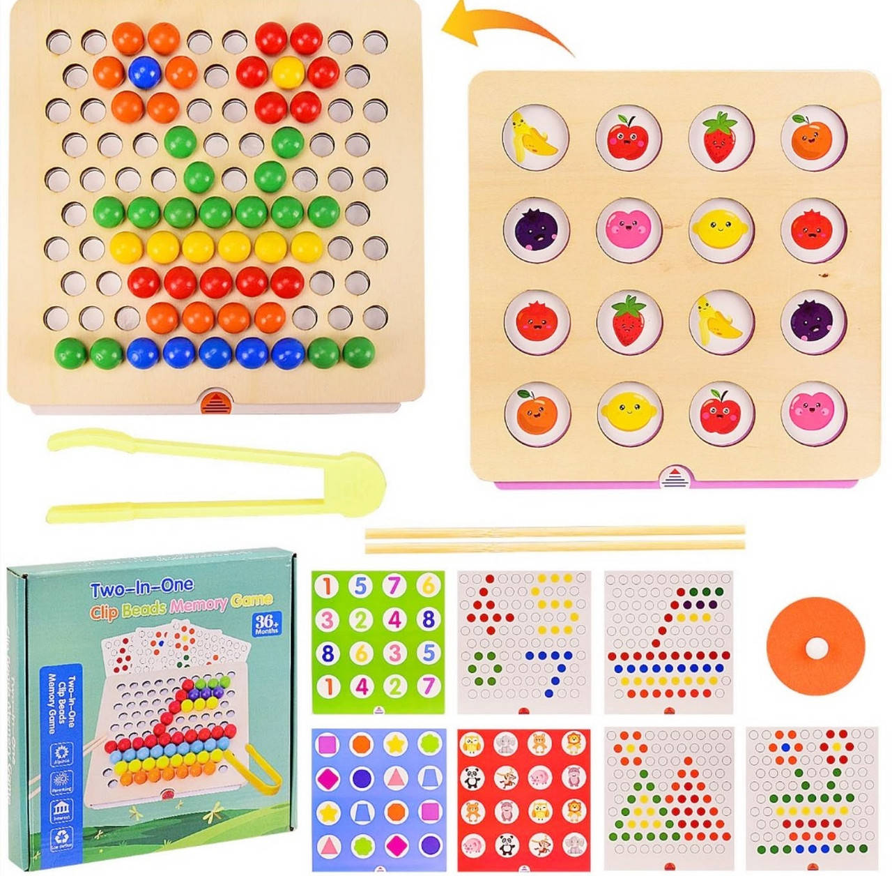 

Деревянная мозаика "Clip Beads Memory Game"