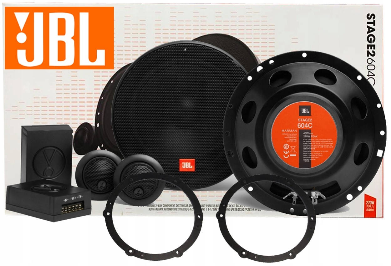 

Автомобильная акустика JBL Stage2 604C Компонентная 16.51 см (6,5")