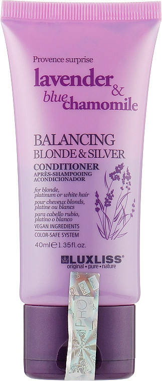 

Кондиционер для блонда Luxliss Balancing Blonde & Silver Conditioner. - 40 ml