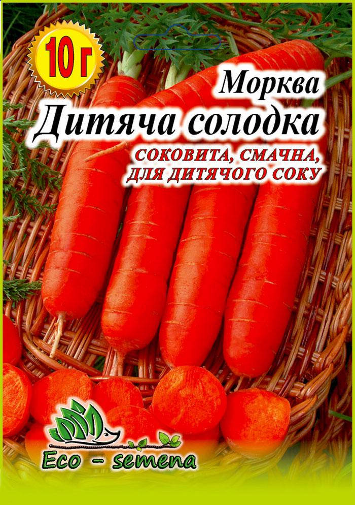 

Eco-semena. Семена Морковь Детская сладкая, 10 г