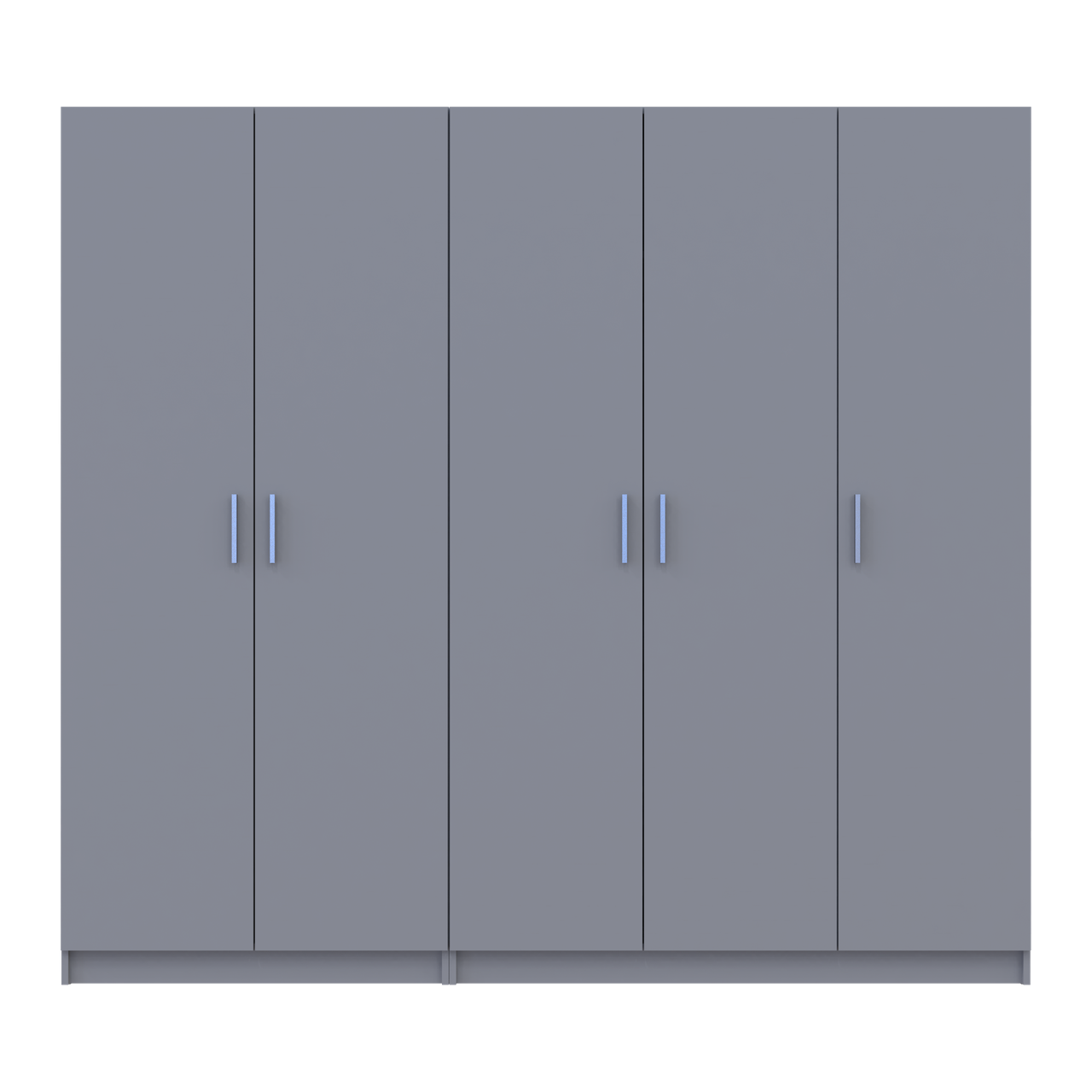 Шафа для одягу комплект Промо Сірий 2+3 ДСП 225х48х204 (80737767)