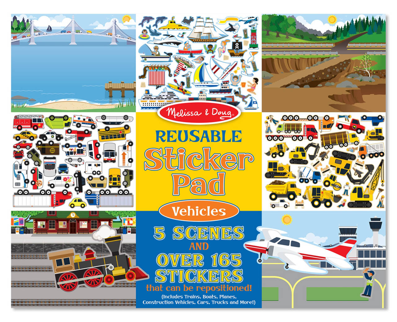 

Набор многоразовых наклеек Транспорт Melissa&Doug (MD4199)