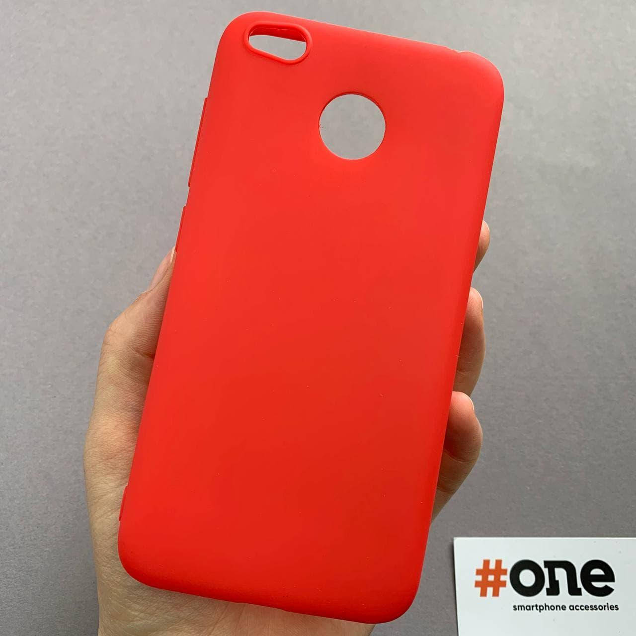 

Чехол для Xiaomi Redmi 4x силиконовый цветной плотный чехол на телефон сяоми редми 4х красный Plain
