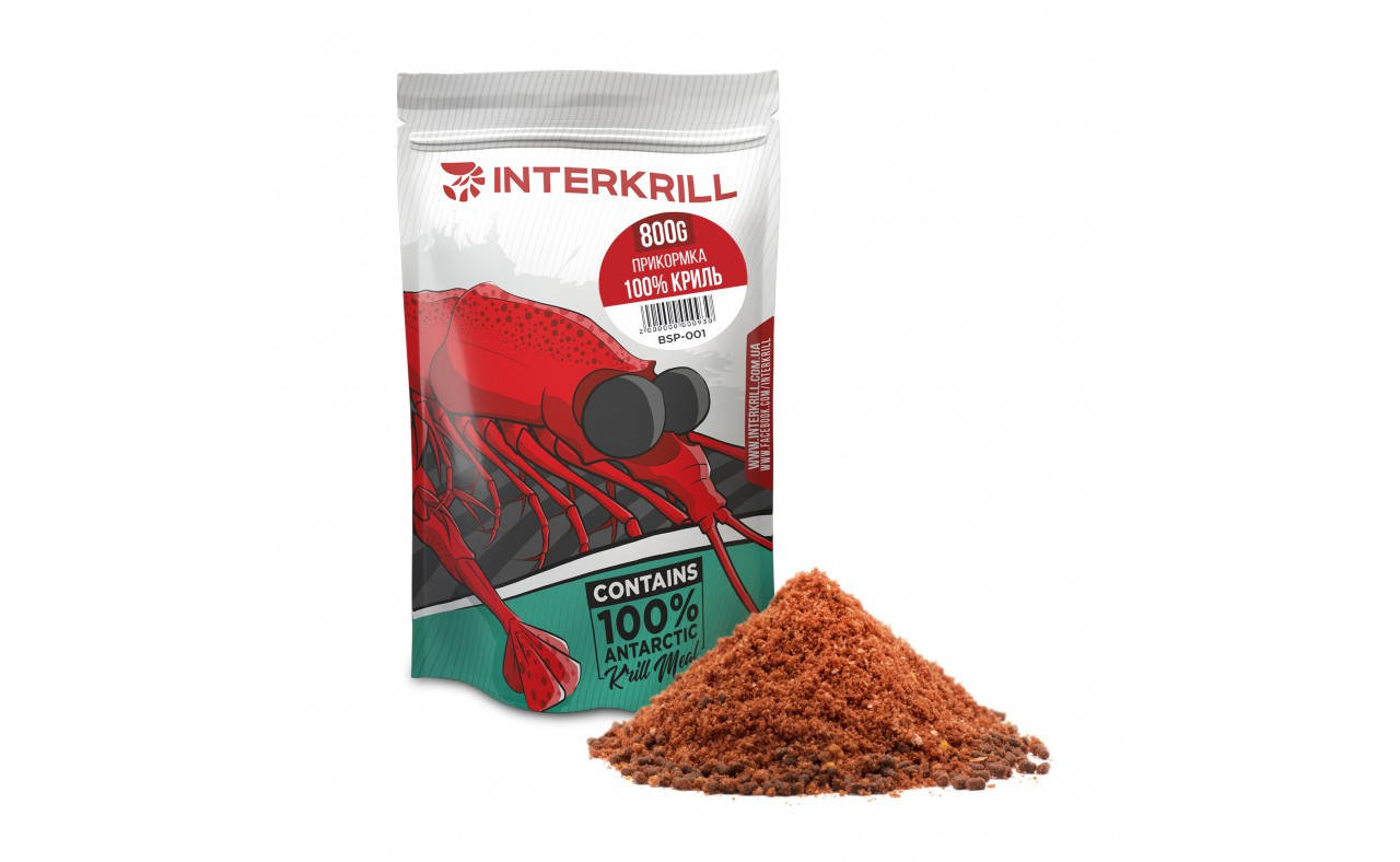

Прикормка INTERKRILL 800г 100% Криль.
