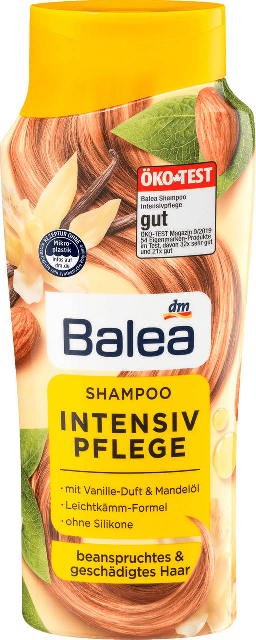 

Шампунь интенсивный уход за поврежденными волосами Balea Vanille & Mandelöl