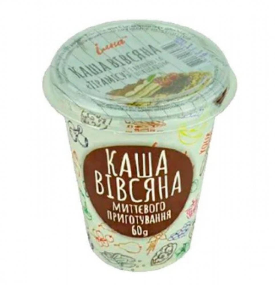 

Каша быстрого приготовления овсянка с вишней и шоколадом Илна 60 г