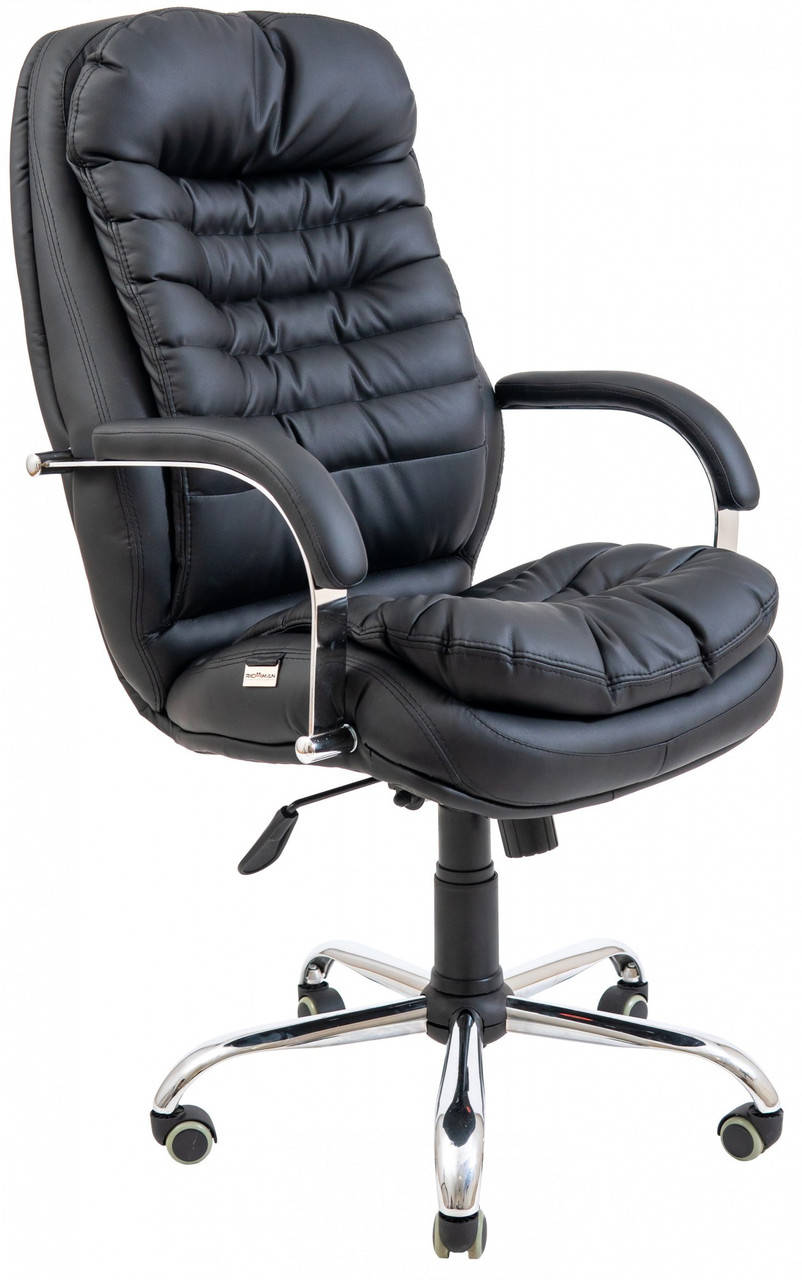 

Офисное Кресло Руководителя Valencia Кожа Lux Хром М3 MultiBlock Черное