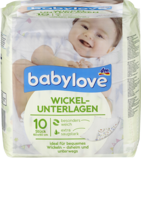 

Babylove Wickelunterlagen, 10 St - Детские одноразовые защитные пеленки, впитывающие, 10 шт.