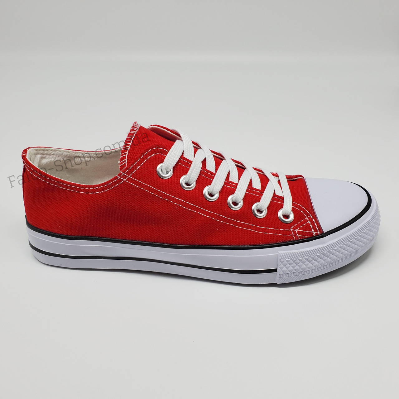 

Кеды мужские.подростковые красные (в стиле Convers). 41(25.7см), Красный
