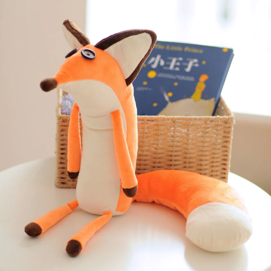 

Лис Маленький принц плюшевая игрушка!, Белый