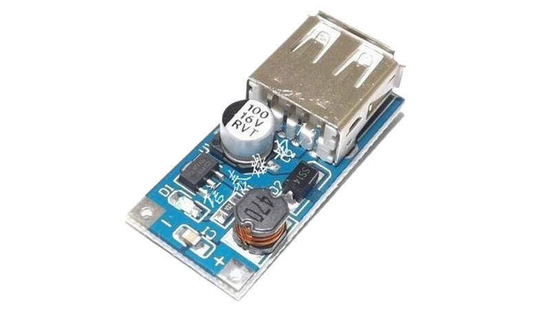 

DC повышающий преобразователь USB 0.4-5V 0.6A (11823)