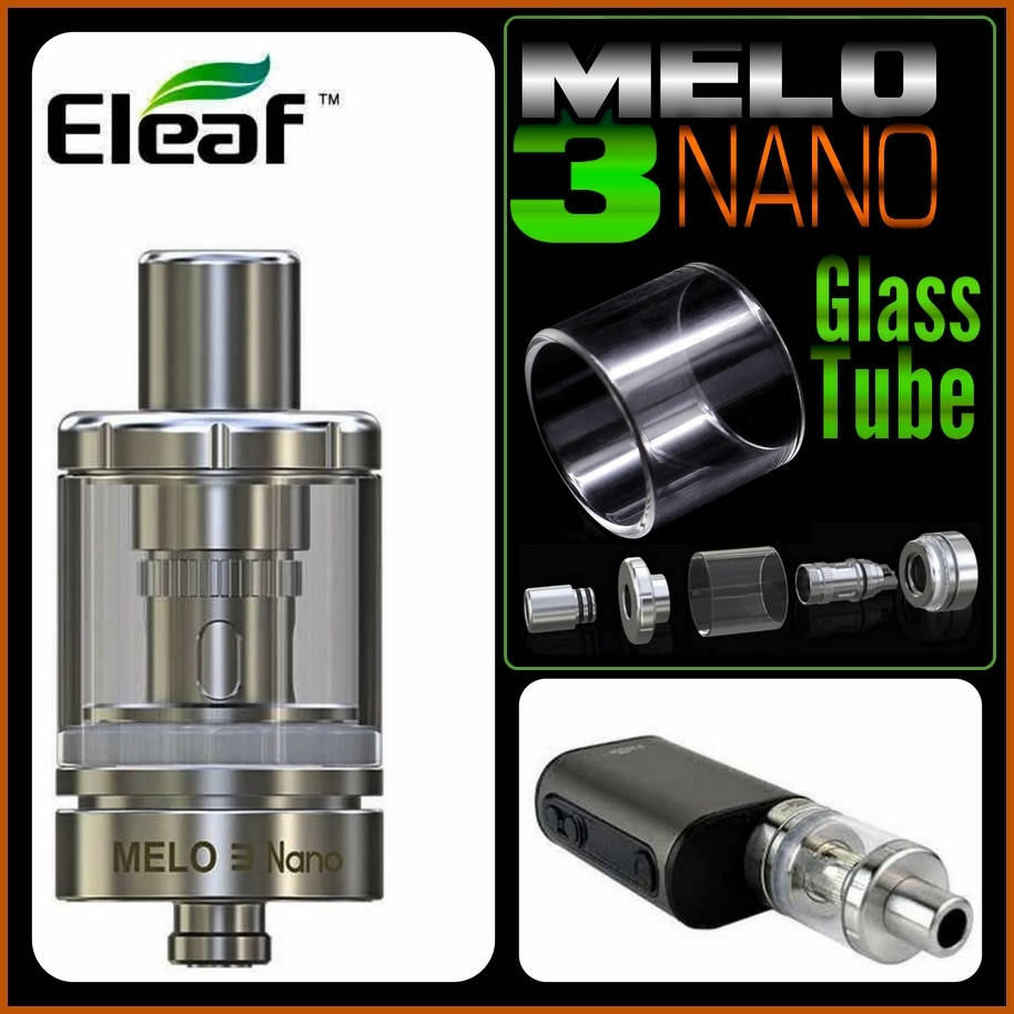 

Elеaf MELO 3 NANO Glass Tube. Сменная колба. Стекло.