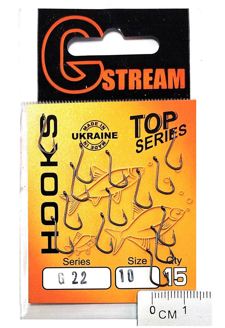

Крючок GStream G22 № 10 (15шт)