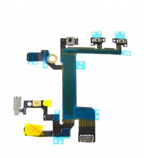 

Шлейф для Apple iPhone 5s на кнопки вкл. / Выкл., Регулировки громкости, с микрофоном