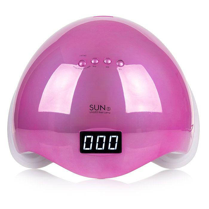 

Профессиональная UV/LED лампа SUN 5 Chrom для сушки ногтей, 48 Вт, Розовый / Pink