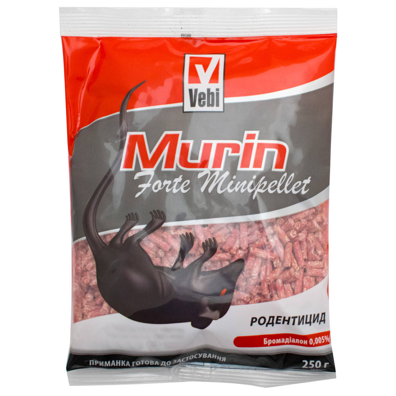 

Гранулы от крыс и мышей Мурин форте 250 г Vebi