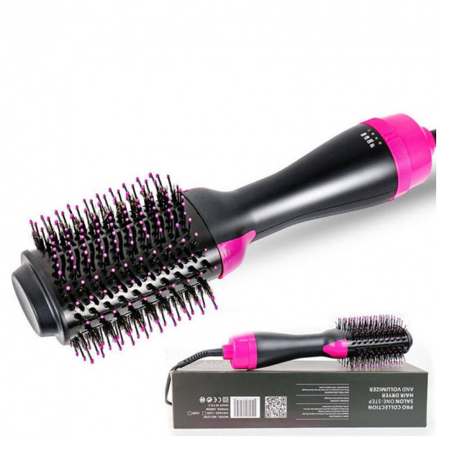 

Фен Щетка расчёска 3в1 One step Hair Dryer 1000 Вт 3 режима выпрямитель для укладки волос стайлер с функцией