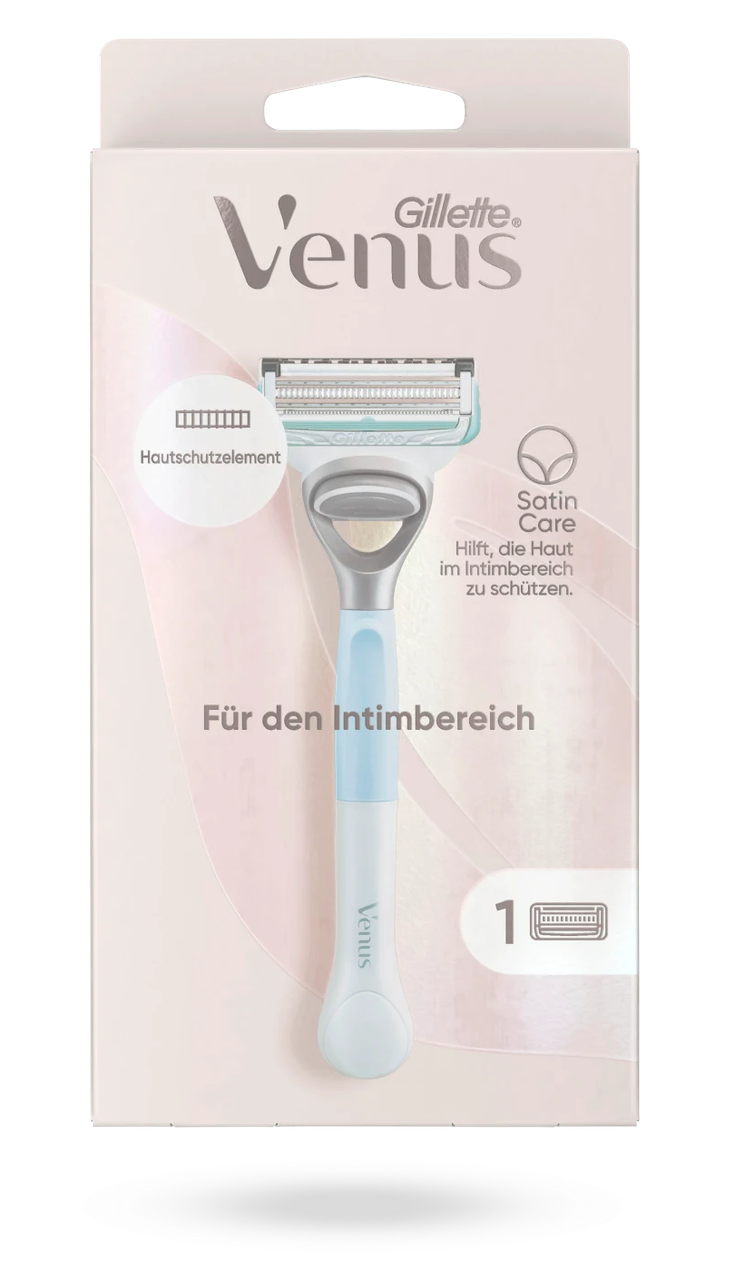 

Станок для бритья женский Gillette Venus Satin Care для интимных зон с 1 сменным картриджем