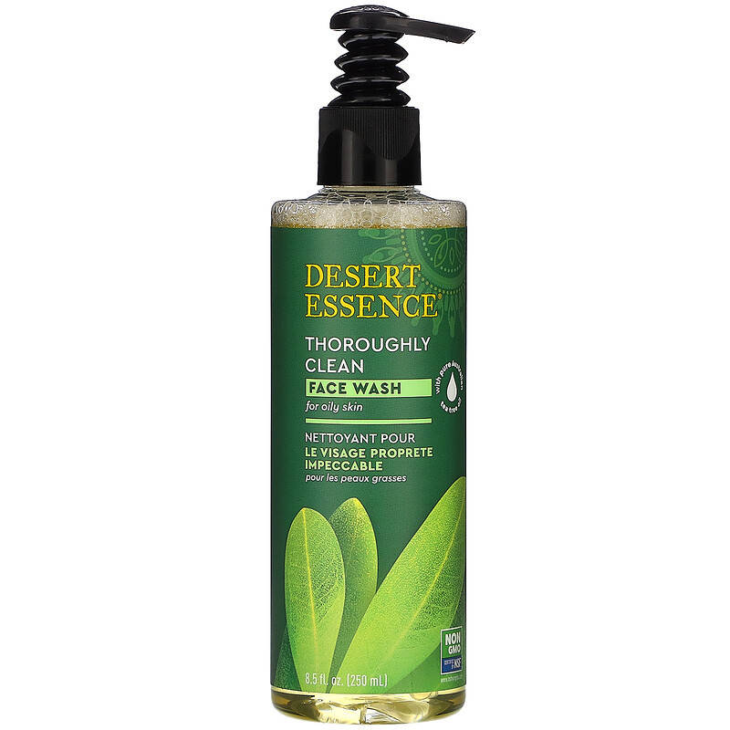 

Средство для умывания Desert Essence "Thoroughly Clean Face Wash" с маслом чайного дерева (250 мл)