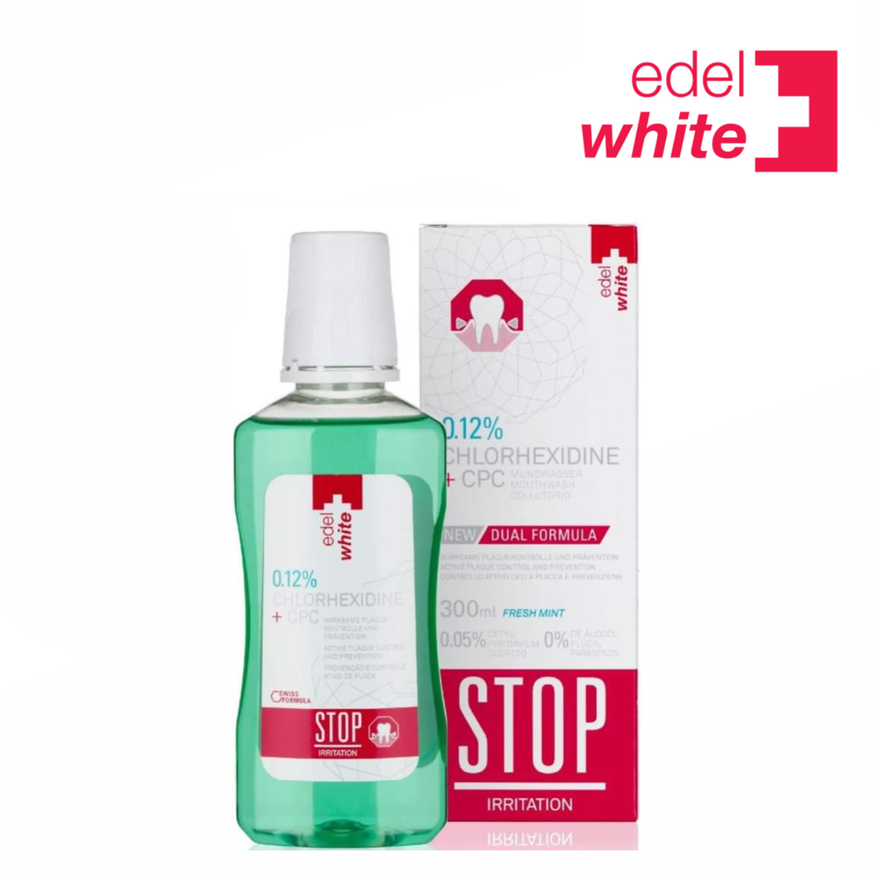 

Ополаскиватель Edel+White Stop Irritation при воспалении десен 300 мл
