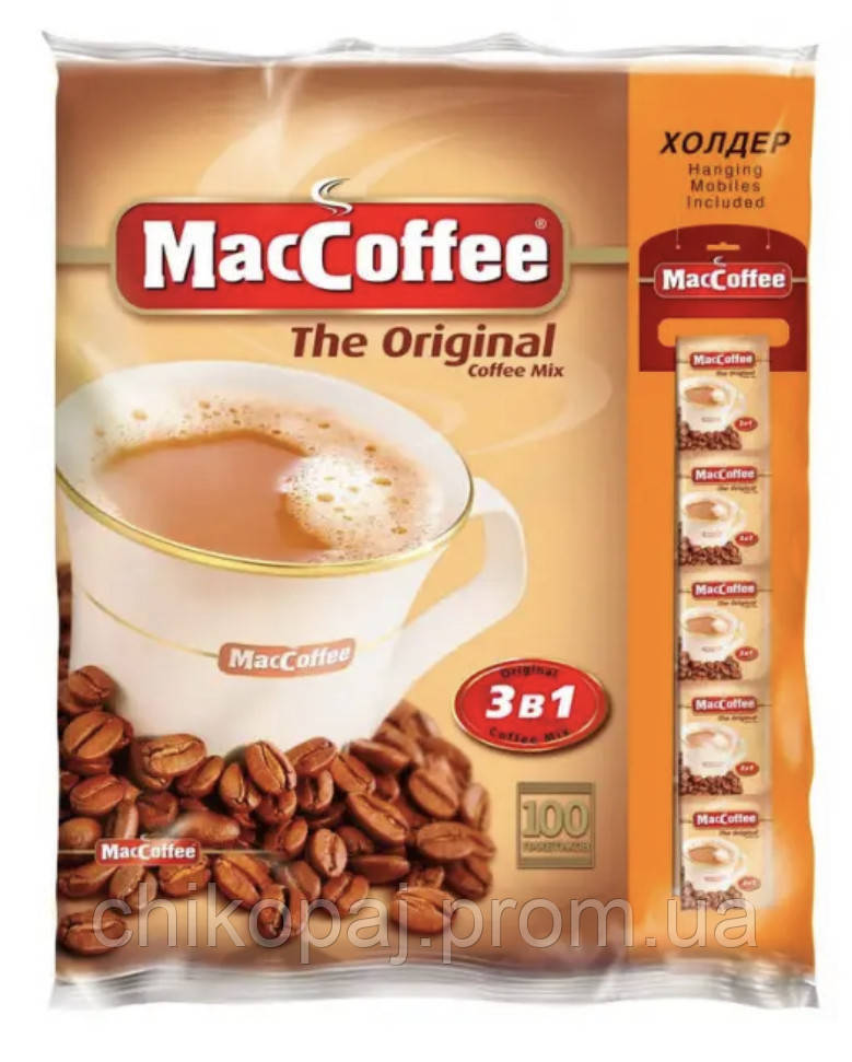 

Кофе растворимый MacCoffee Original (3 в 1) 100 пак.