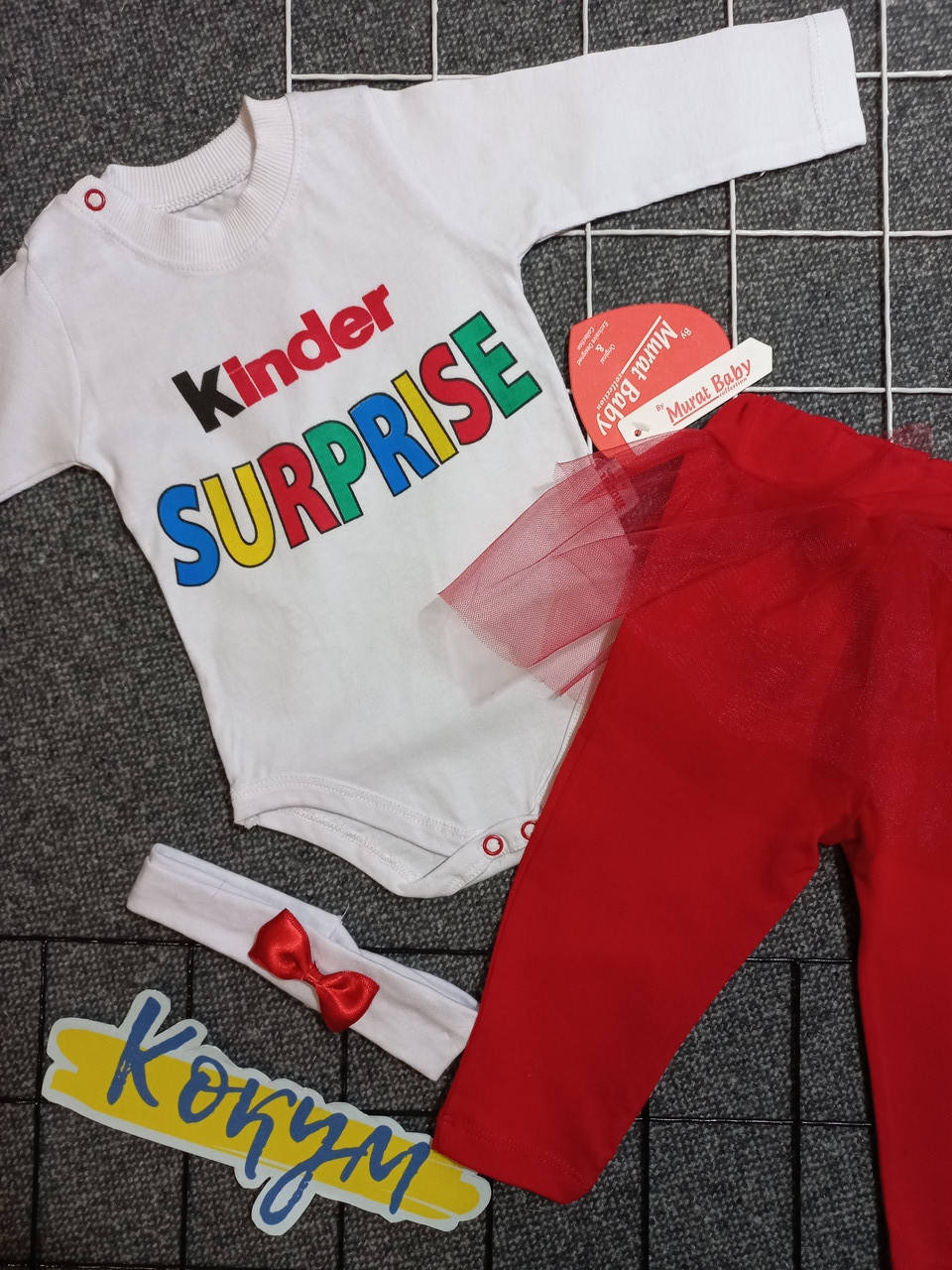 

Костюм для новорожденных девочек Киндер-сюрприз от Murat Baby 80